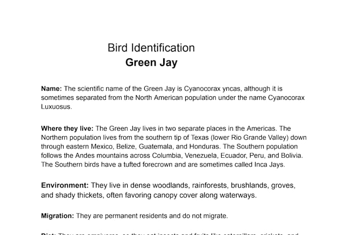 identify birds for you